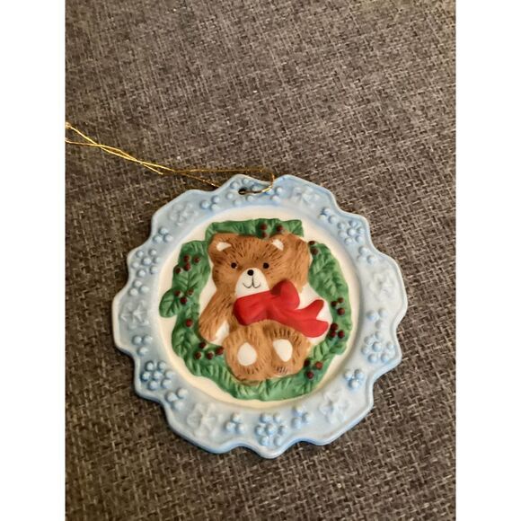 Vintage 80’s Snowflake Greetings Set of 6 Inspirational Verse Tree Ornam… - Picture 11 of 12